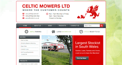 Desktop Screenshot of celticmowers.com